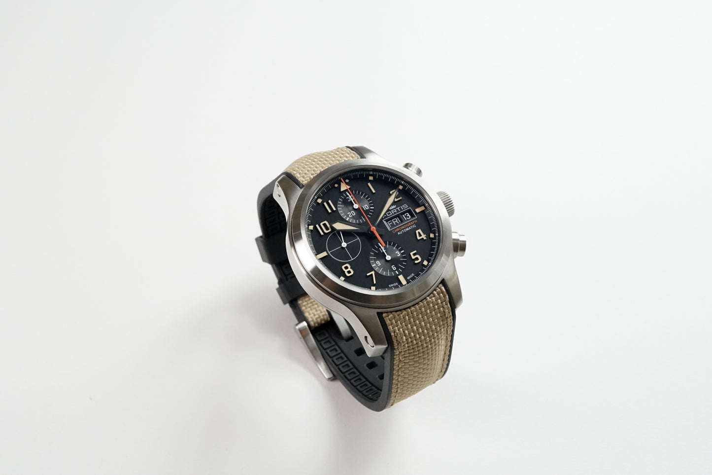 Fortis B-42 integrated Hybrid Strap Fiber Desert | 20mm