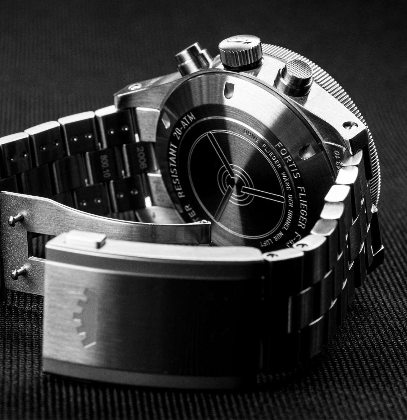 Fortis Flieger F-43 Bicompax auf Block Bracelet