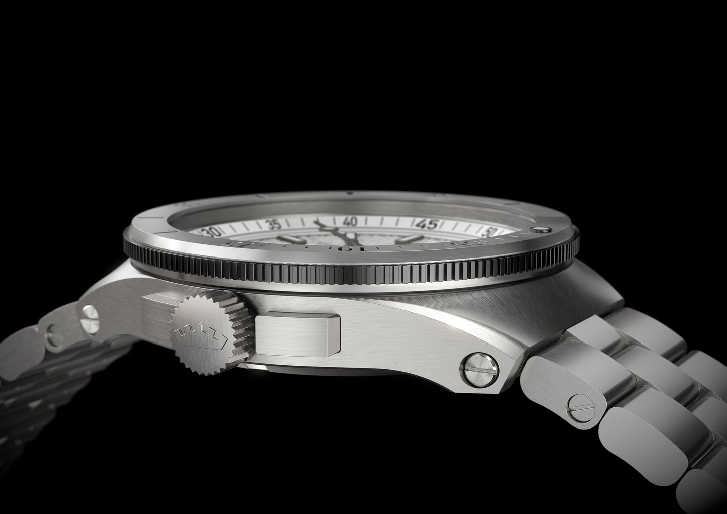 Fortis Marinemaster M-40 Snow White auf Block Brakelet