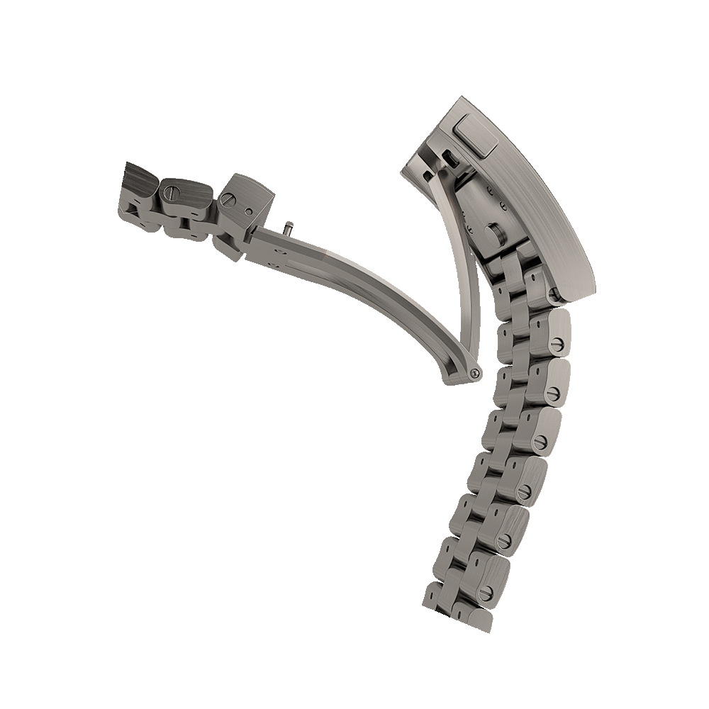 B2B Fortis Block Bracelet Stainless Titan Metallband | 21mm