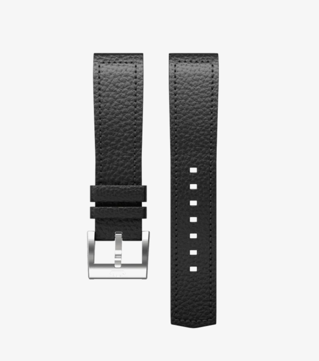B2B Fortis Aviator Strap Black, Lederband  | 21mm
