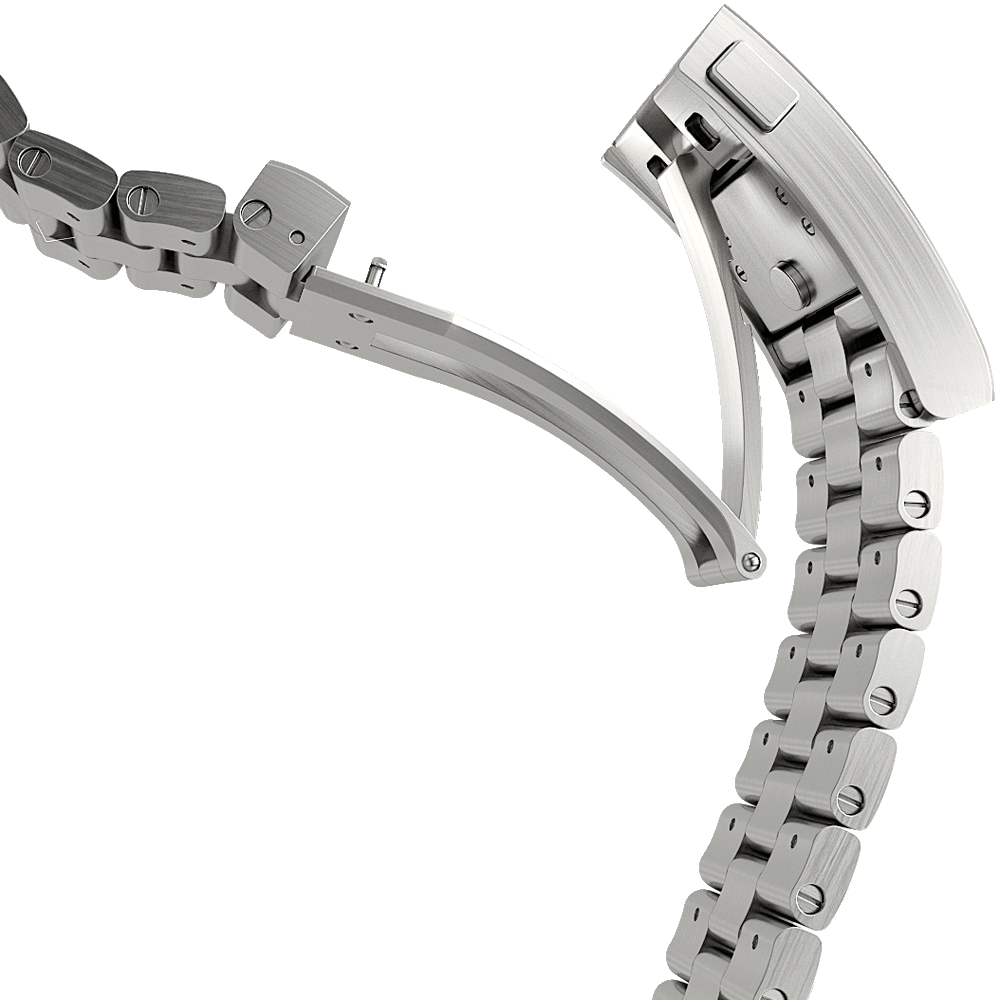 B2B Fortis Block Bracelet Stainless Steel Metallband | 21mm