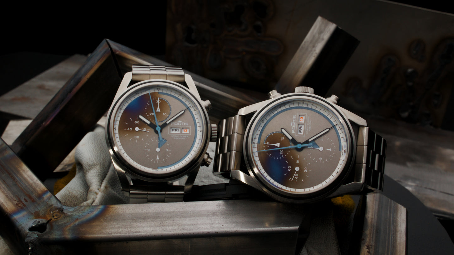 Fortis Stratoliner S-41 Reentry Edition auf Block Bracelet