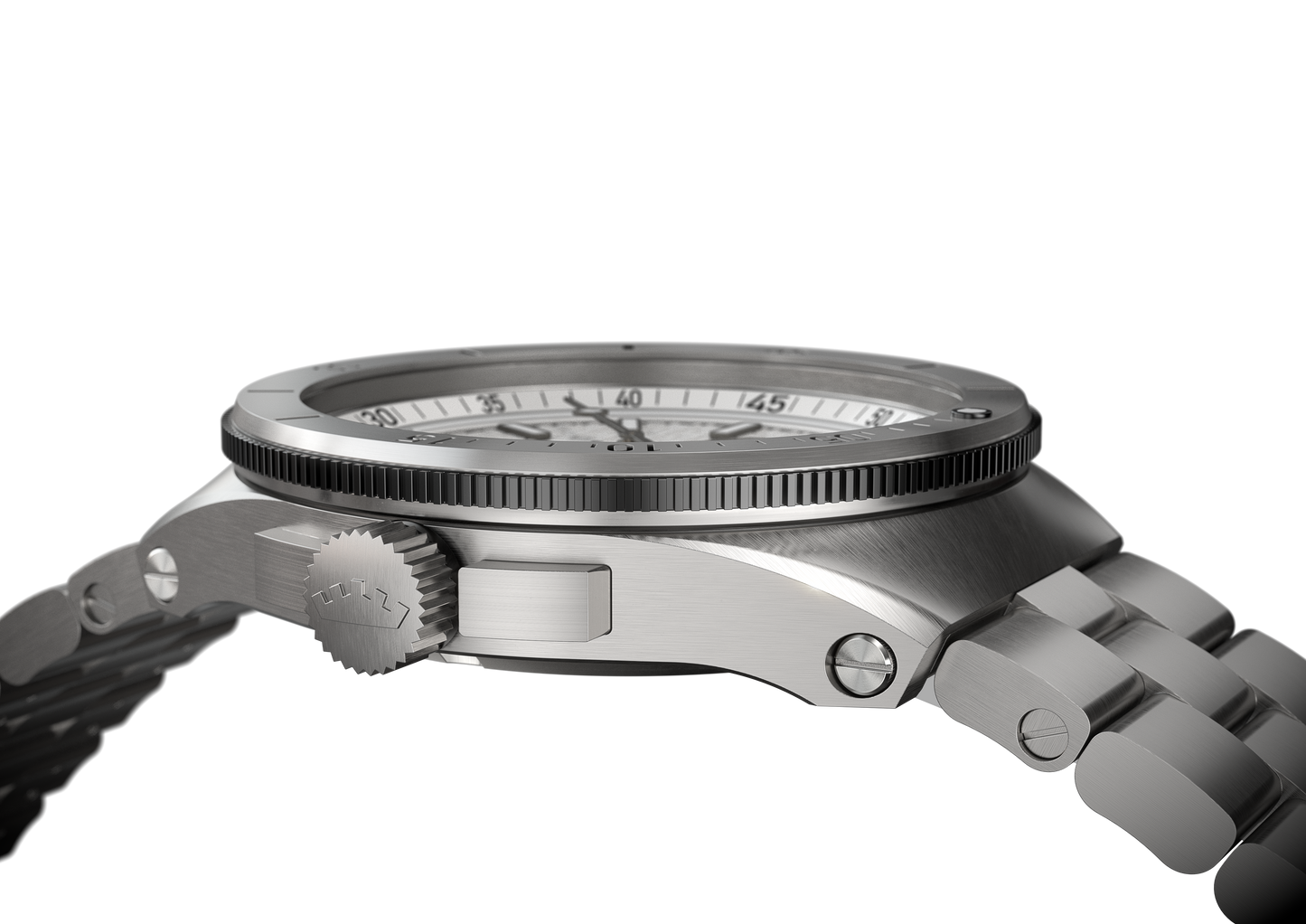 Fortis Marinemaster M-40 Snow White auf Block Brakelet