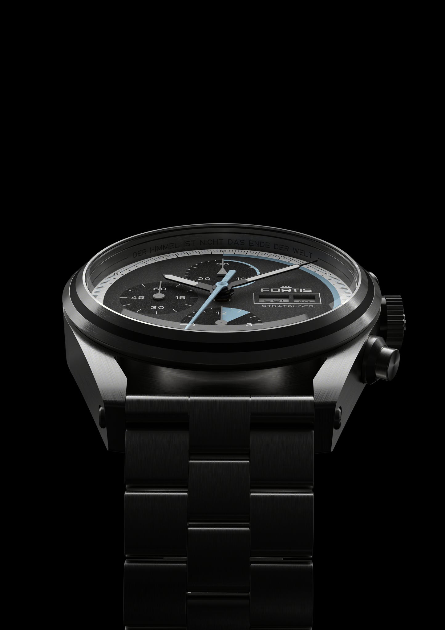 Fortis Stratoliner S-41 Cosmic Gray auf Block Brackelet